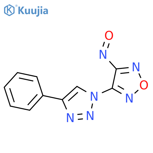 1,2,5-Oxadiazole, 3-nitroso-4-(4-phenyl-1H-1,2,3-triazol-1-yl)- structure