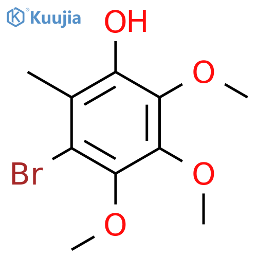 3-Bromo-4,5,6-trimethoxy-2-methyl-phenol structure