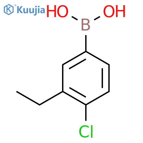 (4-chloro-3-ethyl-phenyl)boronic acid structure