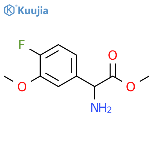 methyl 2-amino-2-(4-fluoro-3-methoxyphenyl)acetate structure