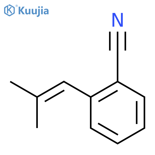 Benzonitrile, 2-(2-methyl-1-propen-1-yl)- structure