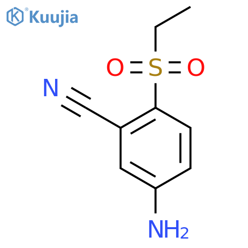 5-Amino-2-(ethylsulfonyl)benzonitrile structure