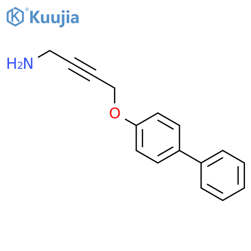 2-Butyn-1-amine, 4-([1,1'-biphenyl]-4-yloxy)- structure