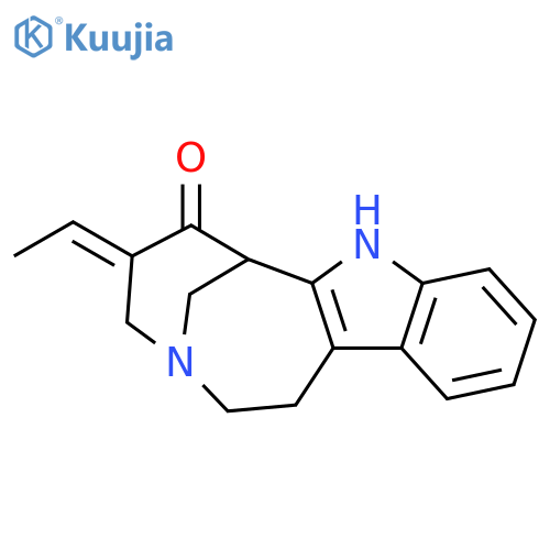 6H-3,7-Methanoazonino[5,4-b]indol-6-one, 5-ethylidene-1,2,4,5,7,8-hexahydro-, (5E)- structure