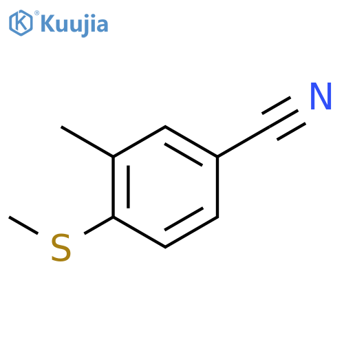Benzonitrile, 3-methyl-4-(methylthio)- structure