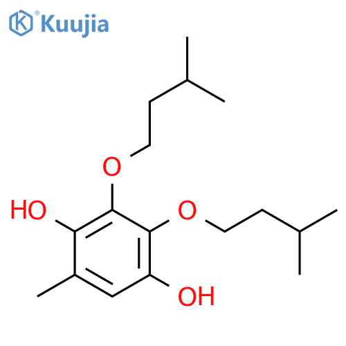 1,4-Benzenediol, 5-methyl-2,3-bis(3-methylbutoxy)- structure