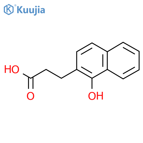 3-(1-Hydroxynaphthalen-2-yl)propanoic acid structure