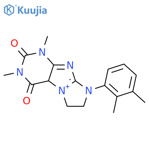8-(2,3-dimethylphenyl)-1,3-dimethyl-1H,2H,3H,4H,6H,7H,8H-imidazo1,2-gpurine-2,4-dione structure