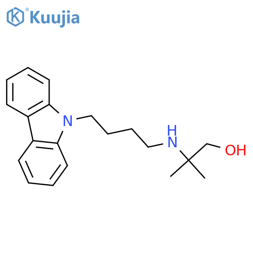 2-{4-(9H-carbazol-9-yl)butylamino}-2-methylpropan-1-ol structure