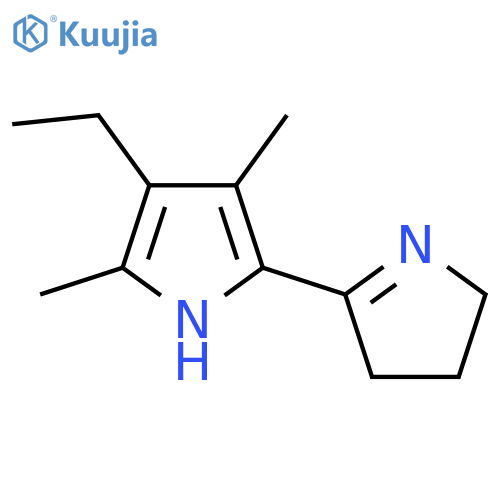 1H-Pyrrole,2-(3,4-dihydro-2H-pyrrol-5-yl)-4-ethyl-3,5-dimethyl- structure