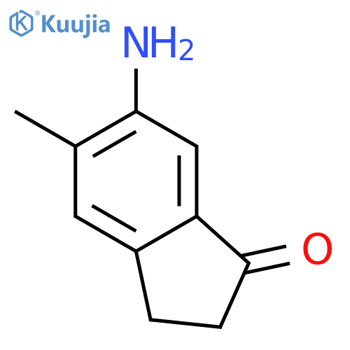 1H-Inden-1-one, 6-amino-2,3-dihydro-5-methyl- structure