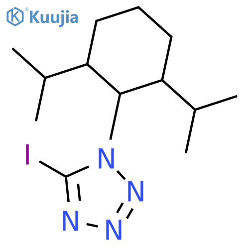 1H-Tetrazole, 1-[2,6-bis(1-methylethyl)cyclohexyl]-5-iodo- structure
