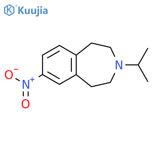 1H-3-Benzazepine, 2,3,4,5-tetrahydro-3-(1-methylethyl)-7-nitro- structure