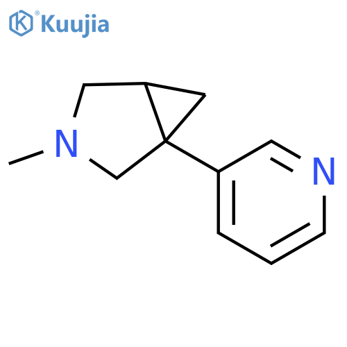 3-Azabicyclo[3.1.0]hexane, 3-methyl-1-(3-pyridinyl)- structure