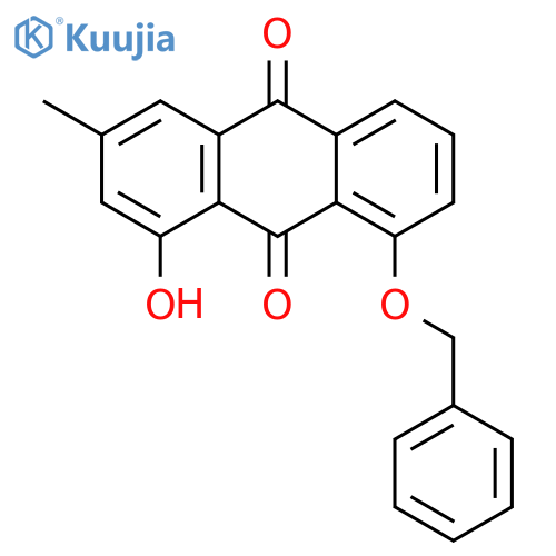9,10-Anthracenedione, 1-hydroxy-3-methyl-8-(phenylmethoxy)- structure