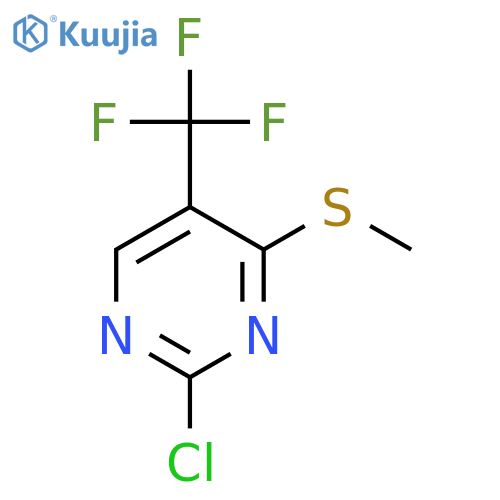2-chloro-4-(methylsulfanyl)-5-(trifluoromethyl)pyrimidine structure
