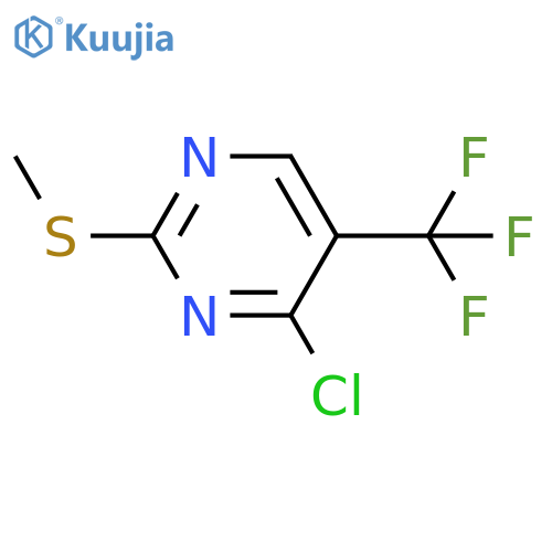 Pyrimidine, 4-chloro-2-(methylthio)-5-(trifluoromethyl)- structure