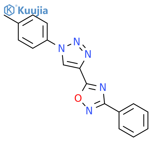 1,2,4-Oxadiazole, 5-[1-(4-methylphenyl)-1H-1,2,3-triazol-4-yl]-3-phenyl- structure