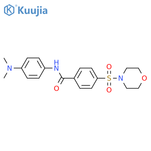 N-4-(dimethylamino)phenyl-4-(morpholine-4-sulfonyl)benzamide structure