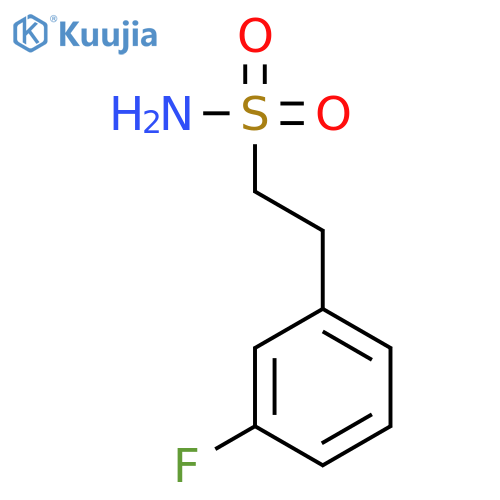 2-(3-fluorophenyl)ethane-1-sulfonamide structure