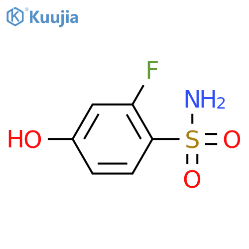 2-fluoro-4-hydroxybenzene-1-sulfonamide structure