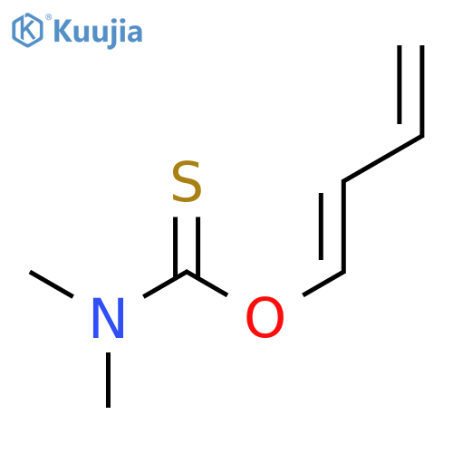 Carbamothioic acid, N,N-dimethyl-, O-1,3-butadien-1-yl ester structure