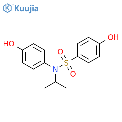 Benzenesulfonamide, 4-hydroxy-N-(4-hydroxyphenyl)-N-(1-methylethyl)- structure