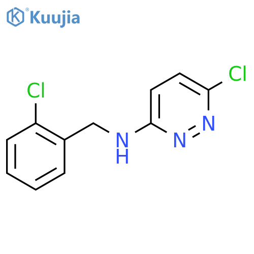 6-Chloro-N-[(2-chlorophenyl)methyl]pyridazin-3-amine structure