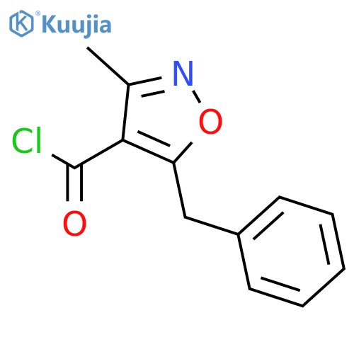 5-Benzyl-3-methylisoxazole-4-carbonyl chloride structure
