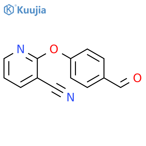 2-(4-Formylphenoxy)nicotinonitrile structure