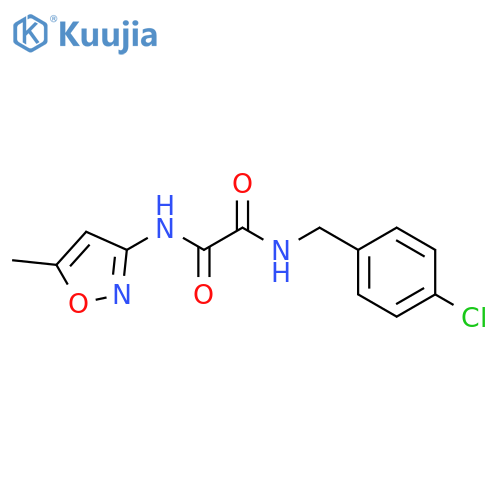 N'-(4-chlorophenyl)methyl-N-(5-methyl-1,2-oxazol-3-yl)ethanediamide structure