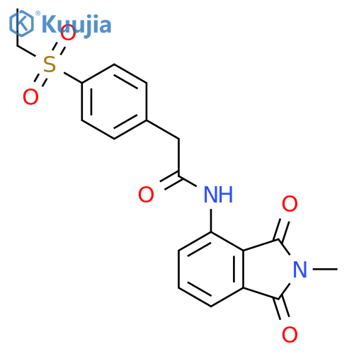 2-4-(ethanesulfonyl)phenyl-N-(2-methyl-1,3-dioxo-2,3-dihydro-1H-isoindol-4-yl)acetamide structure
