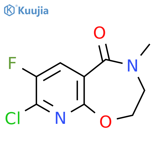 8-Chloro-7-fluoro-4-methyl-3,4-dihydropyrido[3,2-f][1,4]oxazepin-5(2H)-one structure
