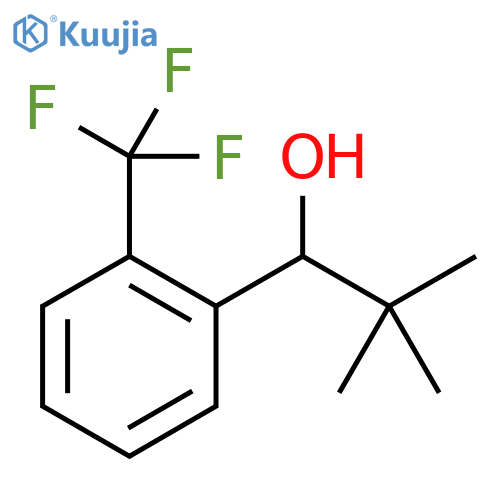 Benzenemethanol, α-(1,1-dimethylethyl)-2-(trifluoromethyl)- structure