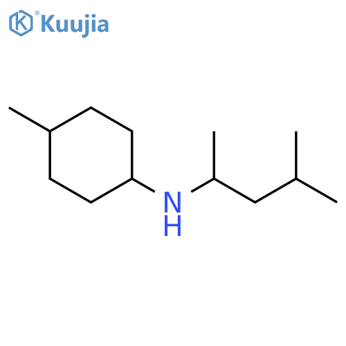 (1r,4r)-4-methyl-N-(4-methylpentan-2-yl)cyclohexan-1-amine structure