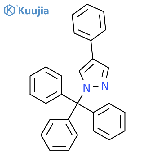 1H-Pyrazole, 4-phenyl-1-(triphenylmethyl)- structure