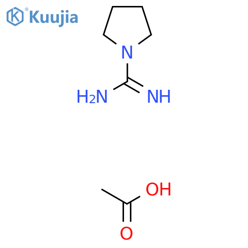 Pyrrolidine-1-carboximidamide acetate structure