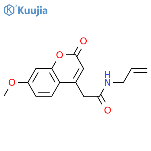 2-(7-methoxy-2-oxo-2H-chromen-4-yl)-N-(prop-2-en-1-yl)acetamide structure