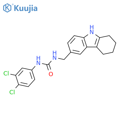 1-(3,4-dichlorophenyl)-3-(2,3,4,9-tetrahydro-1H-carbazol-6-yl)methylurea structure
