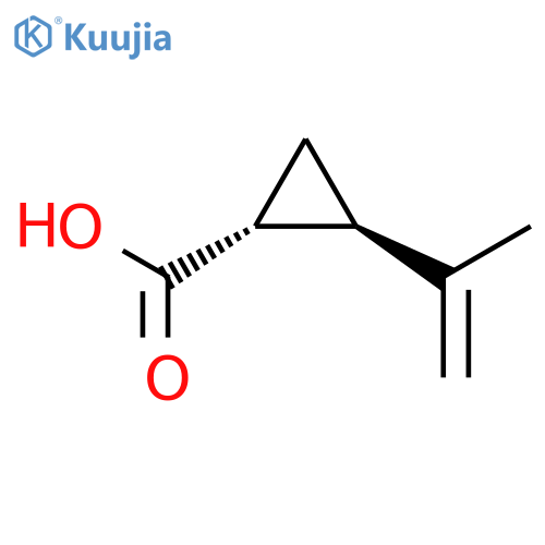 rac-(1R,2R)-2-(prop-1-en-2-yl)cyclopropane-1-carboxylic acid structure