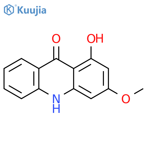 9(10H)-Acridinone, 1-hydroxy-3-methoxy- structure