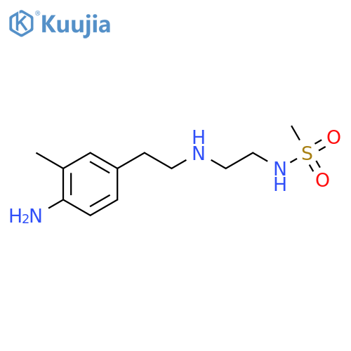Methanesulfonamide,N-[2-[(4-amino-3-methylphenyl)ethylamino]ethyl]- structure