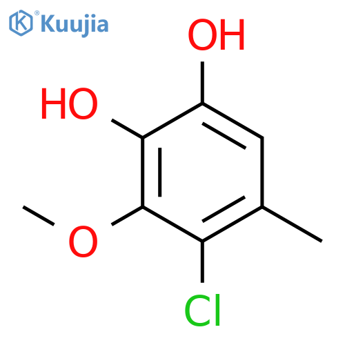 1,2-Benzenediol, 4-chloro-3-methoxy-5-methyl- structure