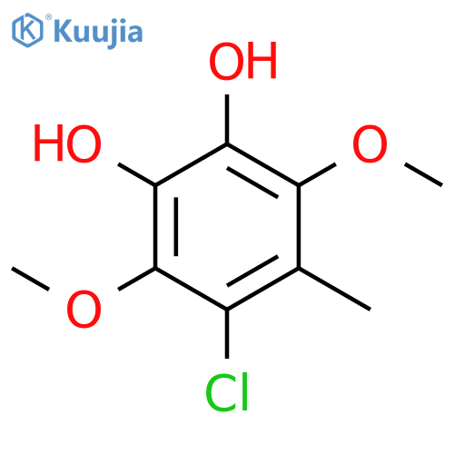 1,2-Benzenediol, 4-chloro-3,6-dimethoxy-5-methyl- structure