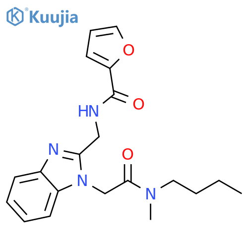 N-(1-{butyl(methyl)carbamoylmethyl}-1H-1,3-benzodiazol-2-yl)methylfuran-2-carboxamide structure