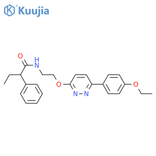 N-(2-{6-(4-ethoxyphenyl)pyridazin-3-yloxy}ethyl)-2-phenylbutanamide structure