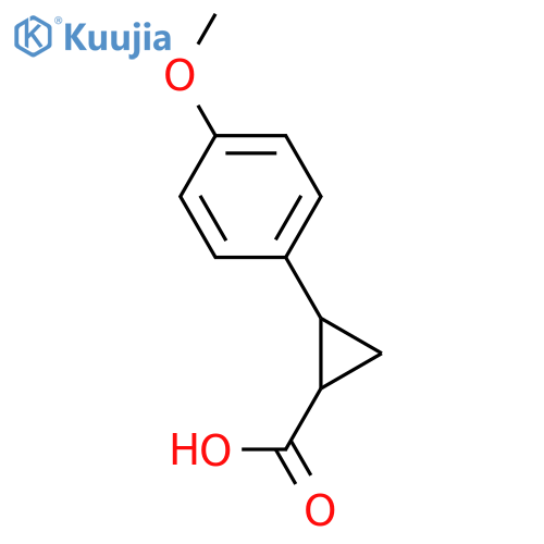 2-(4-methoxyphenyl)cyclopropane-1-carboxylic acid structure