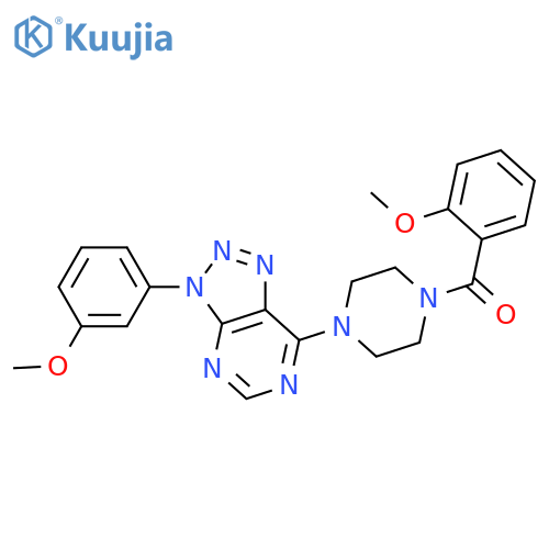 1-(2-methoxybenzoyl)-4-3-(3-methoxyphenyl)-3H-1,2,3triazolo4,5-dpyrimidin-7-ylpiperazine structure