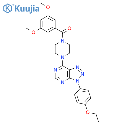 1-(3,5-dimethoxybenzoyl)-4-3-(4-ethoxyphenyl)-3H-1,2,3triazolo4,5-dpyrimidin-7-ylpiperazine structure