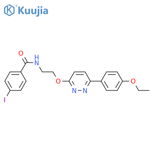 N-(2-{6-(4-ethoxyphenyl)pyridazin-3-yloxy}ethyl)-4-iodobenzamide structure